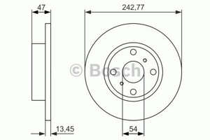 Фото Гальмівний диск Bosch 0 986 479 843