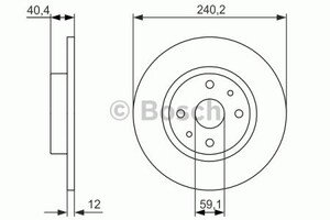 Фото Гальмівний диск Bosch 0 986 479 858