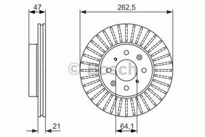 Фото Гальмівний диск Bosch 0 986 479 896