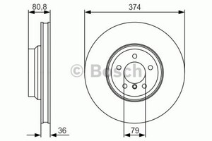 Фото Диск гальмівний Bosch 0 986 479 R35