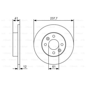 Фото Гальмівний диск Bosch 0 986 479 S45