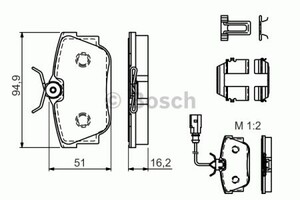 Фото Гальмівні колодки Bosch 0 986 494 529