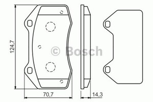 Фото Гальмівні колодки Bosch 0 986 494 551