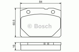 Фото Комплект гальмівних колодок, дискове гальмо Bosch 0 986 495 077