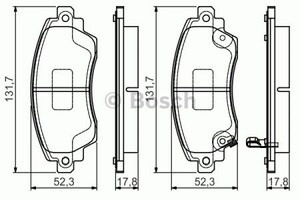 Фото Гальмівні колодки Bosch 0 986 495 132