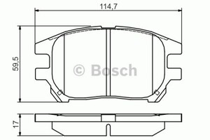 Фото Гальмівні колодки Bosch 0 986 495 140