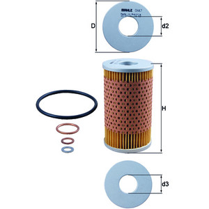 Фото Фільтр масляний Knecht (Mahle) OX47D