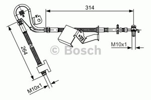 Фото Гальмівний шланг Bosch 1 987 481 469