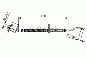 Фото Гальмівний шланг Bosch 1 987 481 503