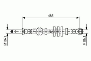 Фото Гальмівний шланг Bosch 1 987 481 568