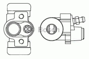 Фото Колісний гальмівний циліндр Bosch F 026 002 384