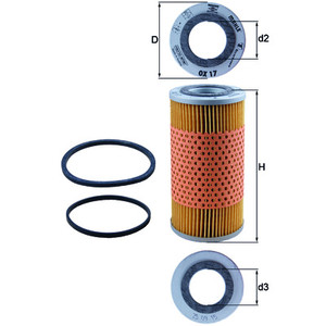 Фото Оливний фільтр Knecht (Mahle) OX 17D