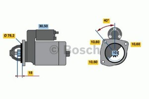 Фото Стартер Bosch 0 986 015 190