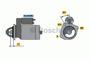 Фото Стартер Bosch 0 986 022 121