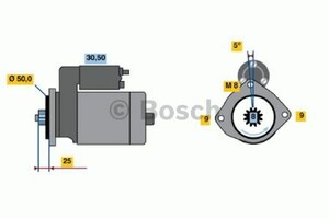 Фото Стартер Bosch 0 986 022 571