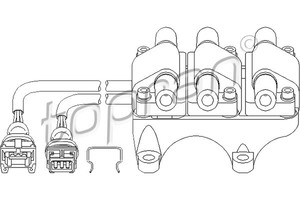 Фото Котушка запалювання Topran 111 749 755