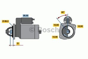 Фото Стартер Bosch 0 986 011 250