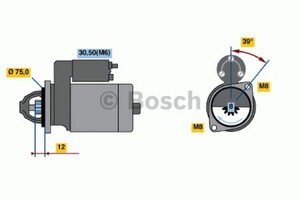 Фото Стартер Bosch 0 986 022 101