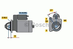 Фото Стартер Bosch 0 986 021 651