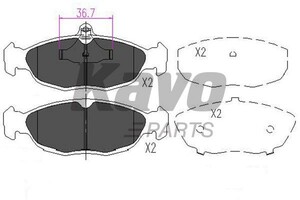 Фото Гальмівні колодки KAVO PARTS KBP1005