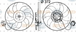 Фото Вентилятор, охолодження двигуна Behr Hella Service 8EW 351 041-491