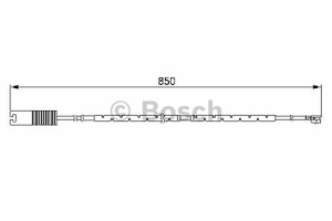 Фото Сигналізатор, знос гальмівних колодок Bosch 1 987 474 998