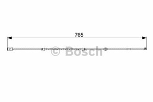 Фото Датчик зносу гальмівних колодок Bosch 1 987 473 018