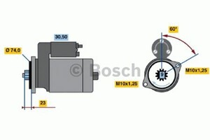 Фото Стартер Bosch 0 986 014 511