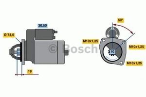 Фото Стартер Bosch 0 986 016 011