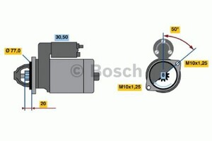 Фото Стартер Bosch 0 986 016 001