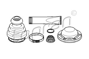 Фото Комплект пильовика, привідний вал Topran 111 633 546