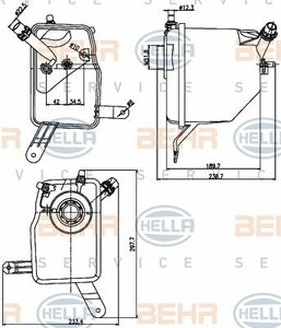 Фото Бачок розширювальний Behr Hella Service 8MA 376 789-731