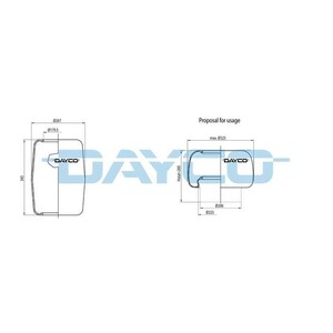 Фото Кожух пневматической рессоры Dayco V1E26