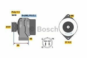 Фото Генератор Bosch 0 986 038 571