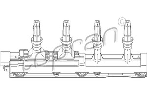 Фото Котушка запалювання Topran 721 905 755