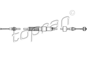 Фото Трос, керування зчепленням Topran 108 695 445