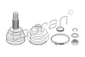 Фото Шарнірний комплект, привідний вал Topran 104 268 546