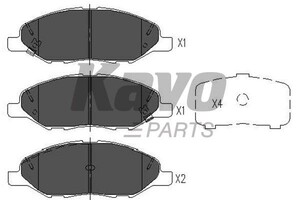 Фото Гальмівні колодки KAVO PARTS KBP6578