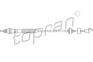 Фото Трос, керування зчепленням Topran 722 354 585