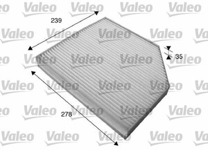 Фото Фільтр повітря у внутрішньому просторі Valeo 715579