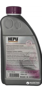 Фото Антифриз (фіолетовий) G13 (1,5 л) (1:1= -37°C) HEPU P999-G13