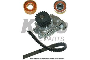 Фото Водяной насос + комплект ручейковых ремней KAVO PARTS DKW-4502