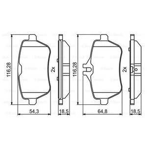 Фото Гальмівні колодки Bosch 0 986 494 790