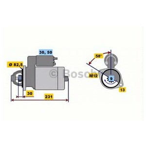 Фото Стартер Bosch 0 001 108 174