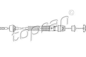 Фото Трос, керування зчепленням Topran 722 119 585