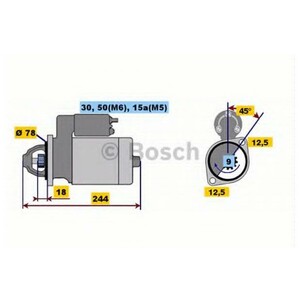 Фото Стартер Bosch 0 001 108 080