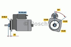 Фото Стартер Bosch 0 001 109 001