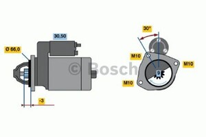 Фото Стартер Bosch 0 986 011 770