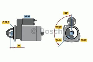 Фото Стартер Bosch 0 986 011 170