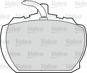 Фото Комлект гальмівних колодок, дисковий механізм Valeo 598391